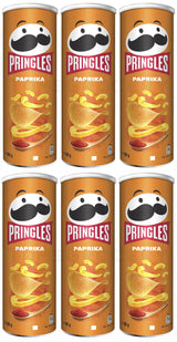 6 PRINGLES PAPRIKA Flavor Potato Chips 165g 5.3oz