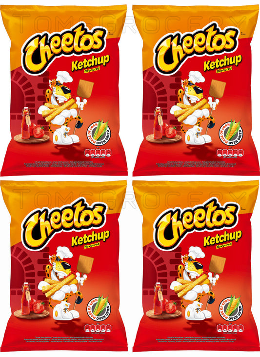 4 CHEETOS KETCHUP Flavor Sticks Chips European Snacks Crisps 165g 5.8oz