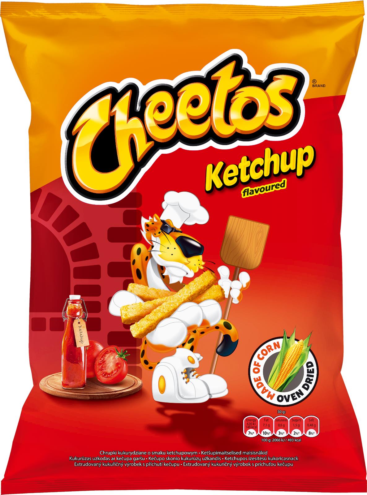 4 CHEETOS KETCHUP Flavor Sticks Chips European Snacks Crisps 165g 5.8oz