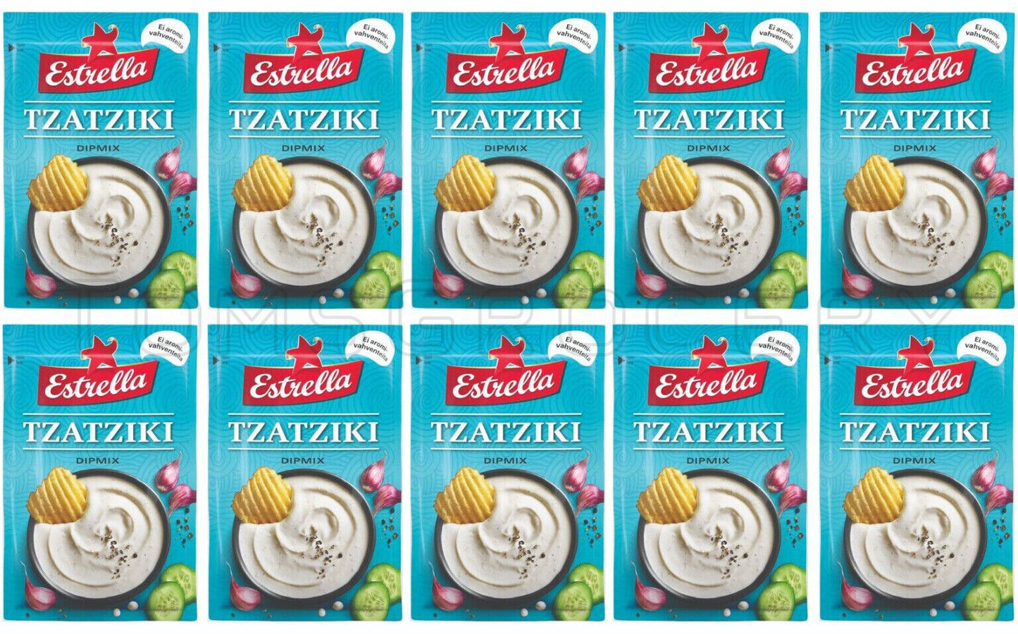 10 ESTRELLA TZATZIKI Dipmix Dipping Sauce Spice Mix for Potato Chips