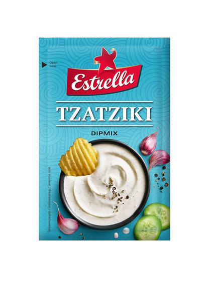 3 x ESTRELLA TZATZIKI Dipmix Dipping Sauce Spice Mix for Potato Chips