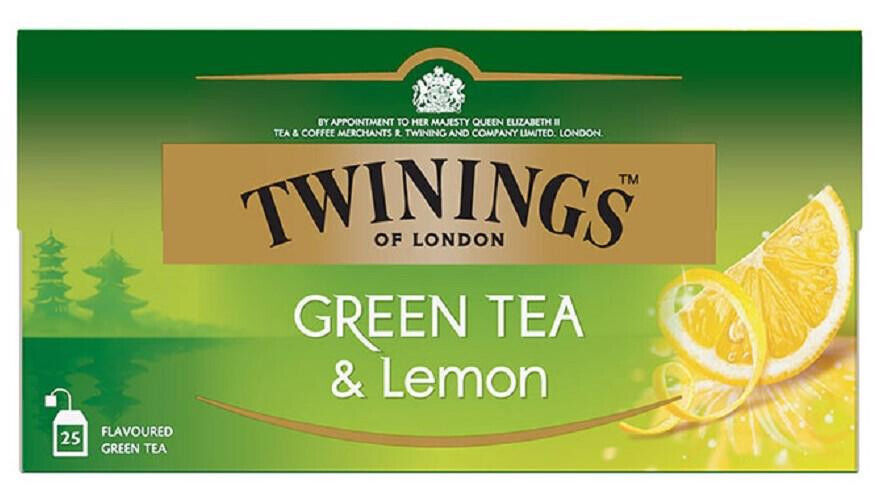 4 x TWININGS GREEN TEA & LEMON Tea Infusion (100 servings)