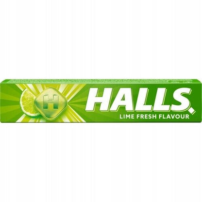 10 x HALLS LIME Flavor Pastilles Refreshing Candy with Vitamin C 33g 1.16oz