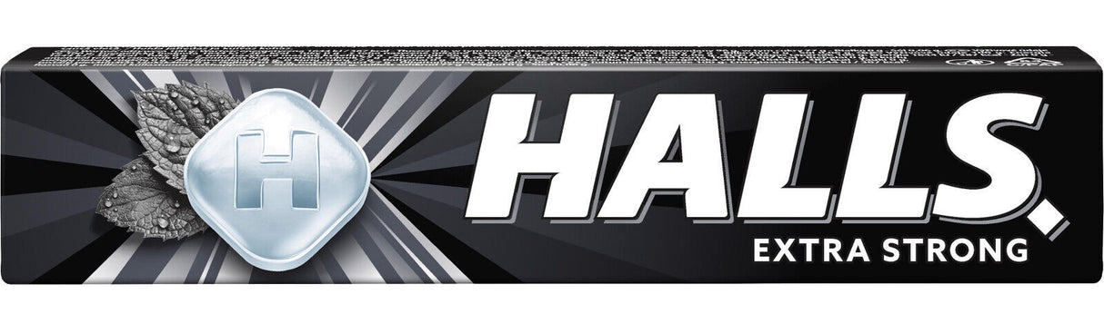 10 HALLS EXTRA STRONG Menthol Eucalyptus Flavor Refreshing Pastilles 33.5g