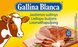 GALLINA BLANCA BEEF Soup Cubes Bouillon Broth 80g 2.8oz
