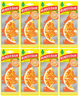 8 WUNDER BAUM ORANGE JUICE Car Scents Hanging Little Trees Air Freshener