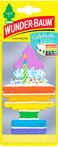 8 WUNDER BAUM CELEBRATE Car Scents Hanging Little Trees Air Freshener