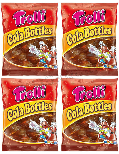 4 x TROLLI COLA BOTTLES Gummies German Sweets Candy Treats 100g 7oz