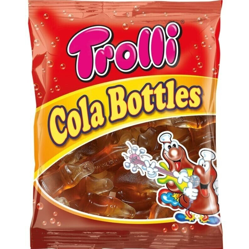 4 x TROLLI COLA BOTTLES Gummies German Sweets Candy Treats 100g 7oz