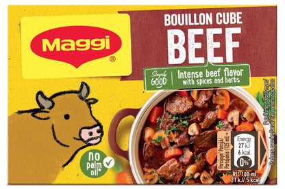 MAGGI BEEF Broth Soup Bouillon Fast Preparation Cubes 3x 80g 2.8oz