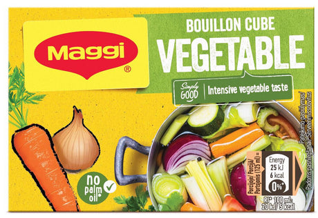 MAGGI VEGETABLE Broth Soup Bouillon Fast Preparation Cubes 3x 80g 2.8oz