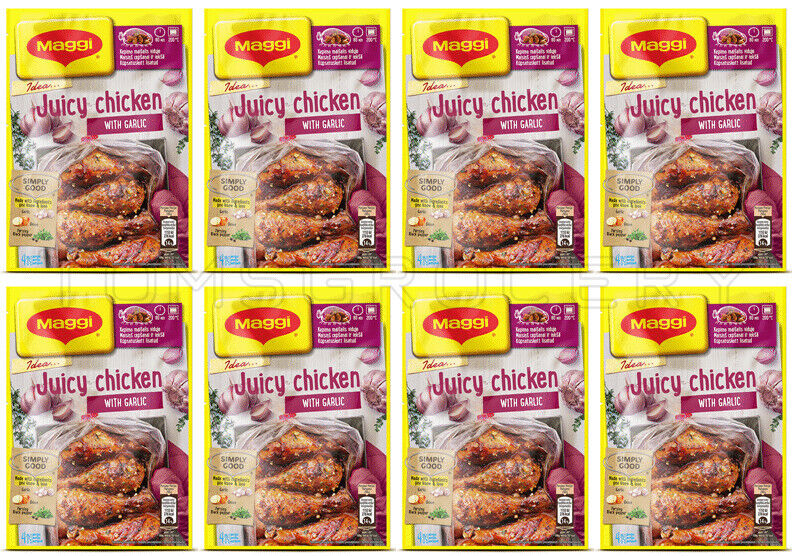 MAGGI IDEA JUICY CHICKEN with Garlic Quick Marinade Seasoning Spice Mix 8x30g