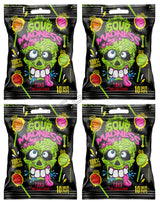 SOUR MADNESS Extreme Sour Lollipops Party Candy Sweets 4x 100g 3.5oz