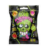 SOUR MADNESS Extreme Sour Lollipops Party Candy Sweets 4x 100g 3.5oz