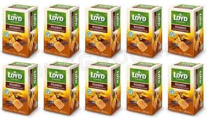 10 LOYD ROOIBOS HONEY & MADAGASCAR VANILLA Herbal Infusion 20 Teabag Tea Boxes