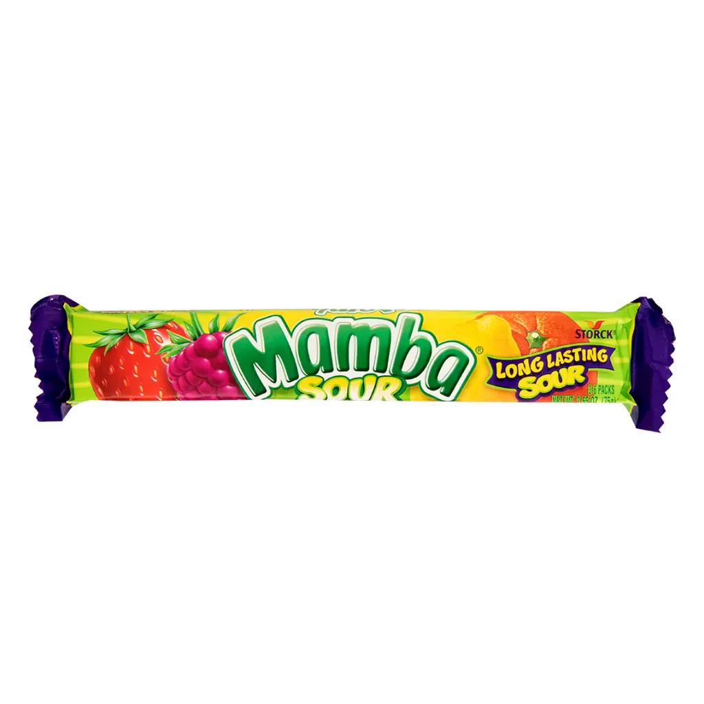 MAMBA SOUR Fruit Flavor German Chewy Candies European Sweets 4x 106g