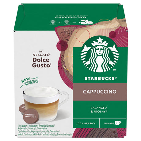 STARBUCKS CAPPUCCINO Dolce Gusto Compatible Coffee Capsules