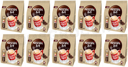 10 NESCAFE CREAMY LATTE 3in1 Instant Coffee Sticks European Snacks 150g 5.3oz