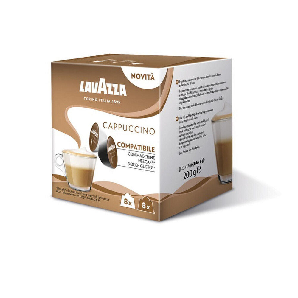 LAVAZZA CAPPUCCINO Dolce Gusto Compatible Coffee Capsules Pods Box