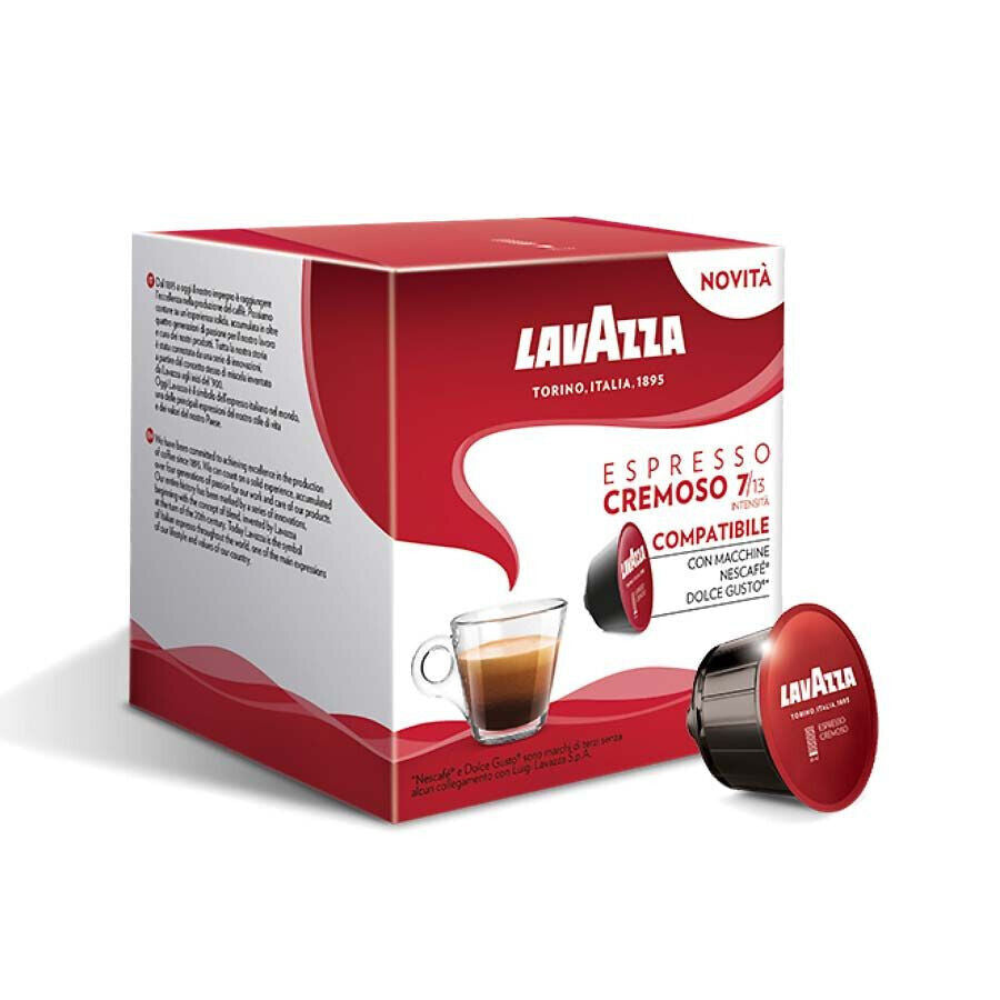 LAVAZZA ESPRESSO CREMOSO Dolce Gusto Compatible Coffee Capsules Pods Box