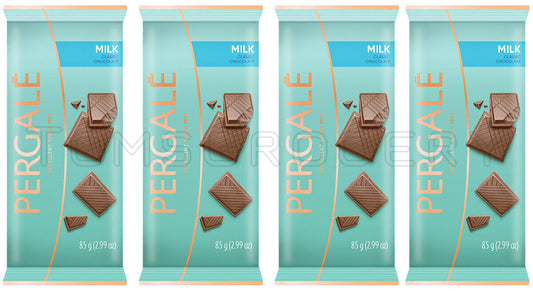 4 PERGALE CLASSIC MILK CHOCOLATE Bars European Candy Sweets 85g 3oz