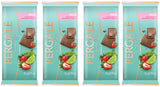 4 PERGALE Milk Chocolate Bars with Strawberry & Matcha Filling 85g