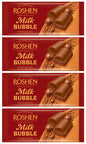 ROSHEN BUBBLE MILK CHOCOLATE Bars Ukrainian Sweets Candy Snacks 4x 80g 2.8oz