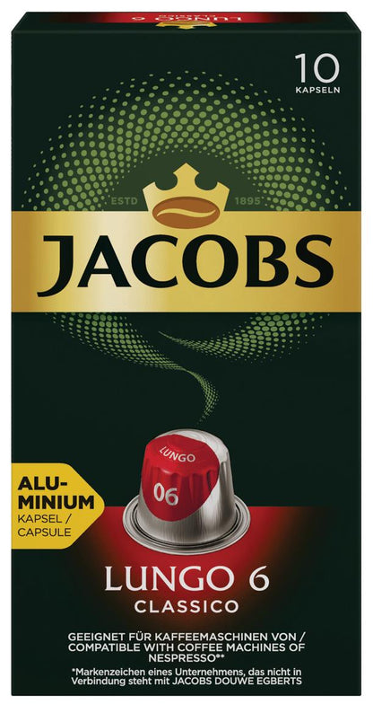 JACOBS LUNGO CLASSICO Nespresso Original Coffee Capsules Pods