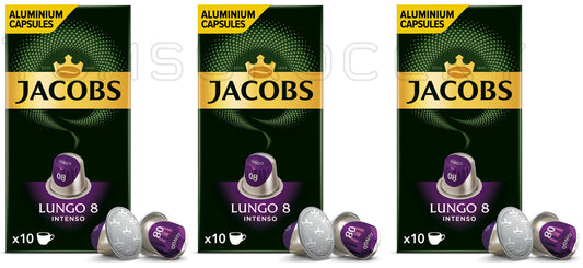 3 JACOBS LUNGO INTENSO Nespresso Original Coffee Capsules Pods