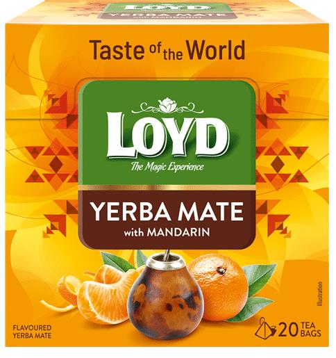 LOYD YERBA MATE with Mandarin Flavored Tea Box (20 servings)