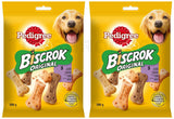 2 PEDIGREE BISCROK ORIGINAL Dog Treats Biscuits with Vitamins & Minerals 200g