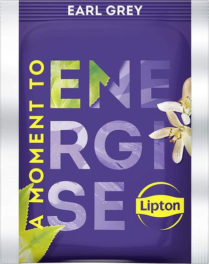 4 LIPTON ENERGISE EARL GREY Black Tea Boxes (100 servings)