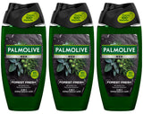 3 PALMOLIVE MEN FOREST FRESH 3in1 Shampoo Shower Gel Sage & Juniper 500ml