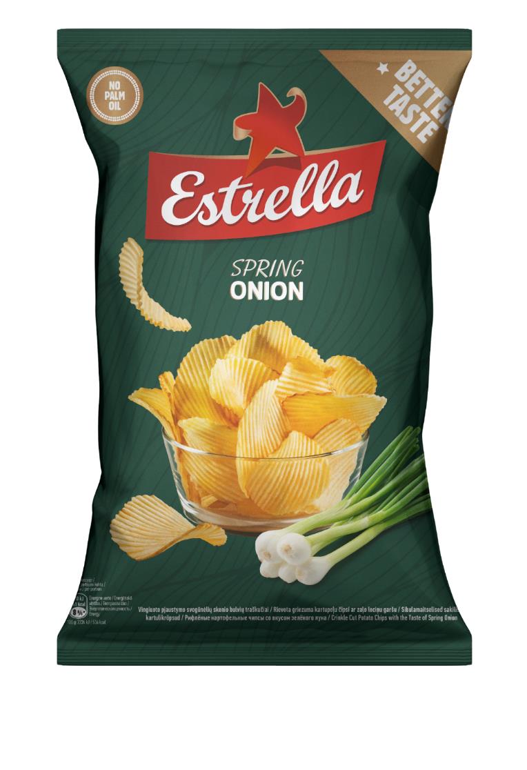 ESTRELLA SPRING ONION Flavor Potato Chips Crisps European Snacks 2x 130g 4.6oz