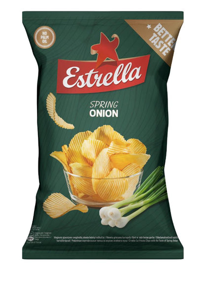 ESTRELLA SPRING ONION Flavor Potato Chips Crisps European Snacks 130g 4.6oz