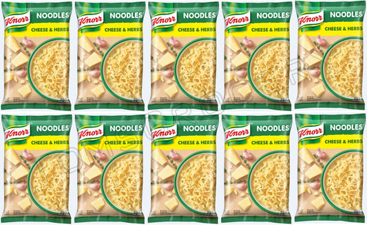 10 KNORR CHEESE & HERBS Flavor Ramen Instant Noodles European Snacks