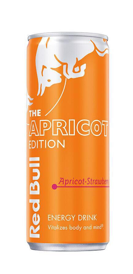 RED BULL APRICOT EDITION Energy Drink with Apricot & Strawberry 250ml