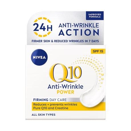NIVEA Q10 Anti-Wrinkle Power Firming Day Face Cream For All Skin Types 50ml