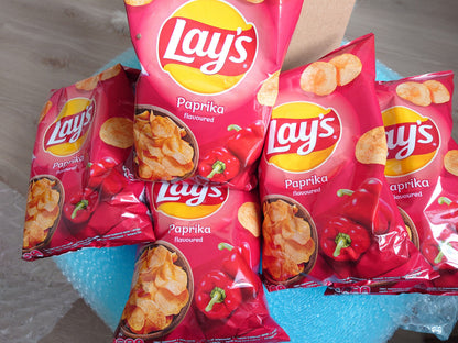 5 LAYS PAPRIKA Flavor Potato Chips Crisps European Snacks 130g 4.6oz