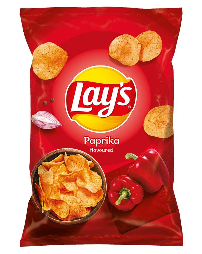 5 LAYS PAPRIKA Flavor Potato Chips Crisps European Snacks 130g 4.6oz