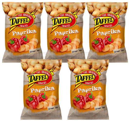 5 TAFFEL PAPRIKA Flavor Potato Chips Snacks European Crisps 130g 4.6oz