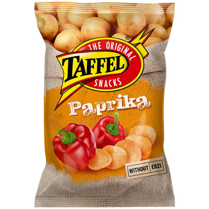 5 TAFFEL PAPRIKA Flavor Potato Chips Snacks European Crisps 130g 4.6oz