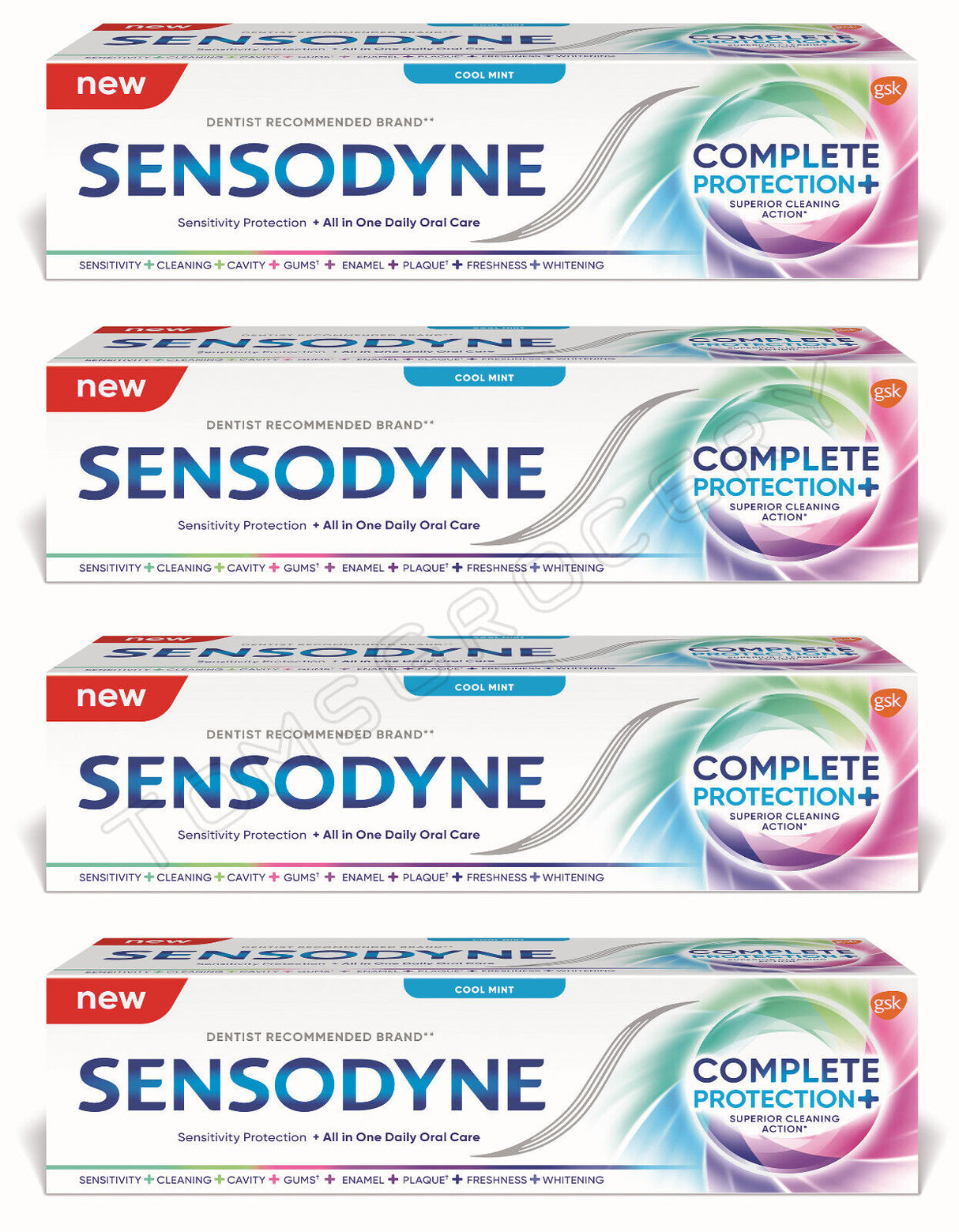 4 SENSODYNE COMPLETE PROTECTION+ All In One Daily Protection Toothpaste 75ml