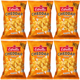 6 ESTRELLA CHEDDAR CHEESE Flavor Potato Chips 250g 8.8oz
