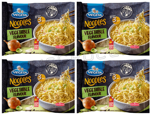 4 VEGETA VEGETABLE Flavor Ramen Soup Instant Noodles European Snacks