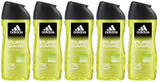 5 ADIDAS PURE GAME 3in1 Aromatic Shower Gel Bottles For Men 250ml
