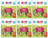 6 HIPP Organic Baby Cereal Snacks with Fruits Urkorn Dinos from 1 Year 30g
