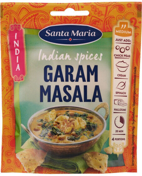 4 SANTA MARIA GARAM MASALA Indian Spice Seasoning Mix Pack 33g 1.16oz