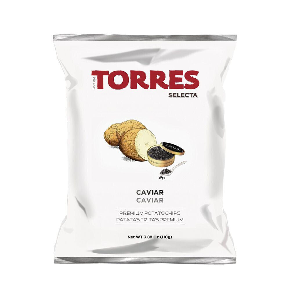 3 TORRES CAVIAR Flavor Premium Potato Chips 110g 3.8oz