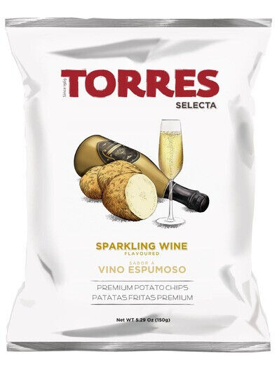 4 TORRES SPARKLING WINE Flavor Premium Potato Chips European Snacks 150g 5.29oz